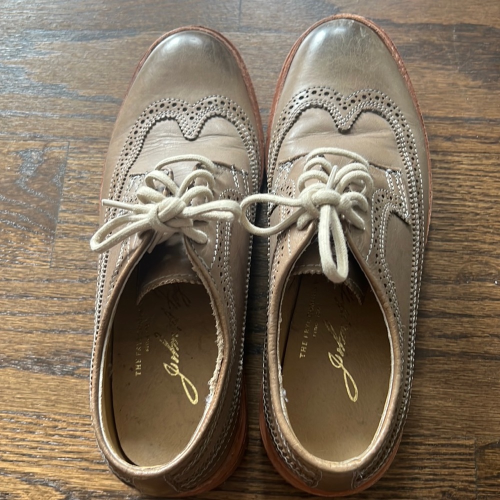 FRYE BOOT COMPANY FULL WINGTIP OXFORD LACE UP SHOES SIZE 6.5